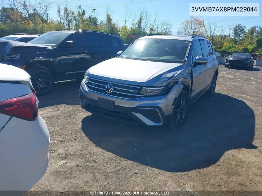 2023 VOLKSWAGEN TIGUAN VIN 3VVMB7AX8PM029044 — фото 2