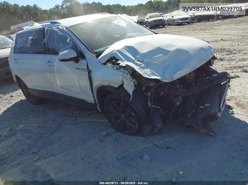 VOLKSWAGEN TIGUAN 2024, VIN 3VV3B7AX1RM039705