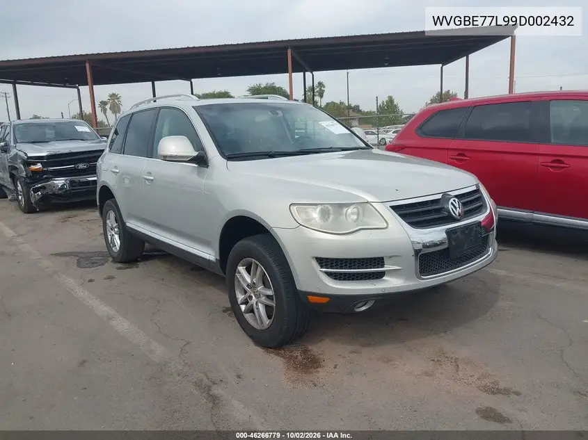 VOLKSWAGEN TOUAREG 2009, VIN WVGBE77L99D002432