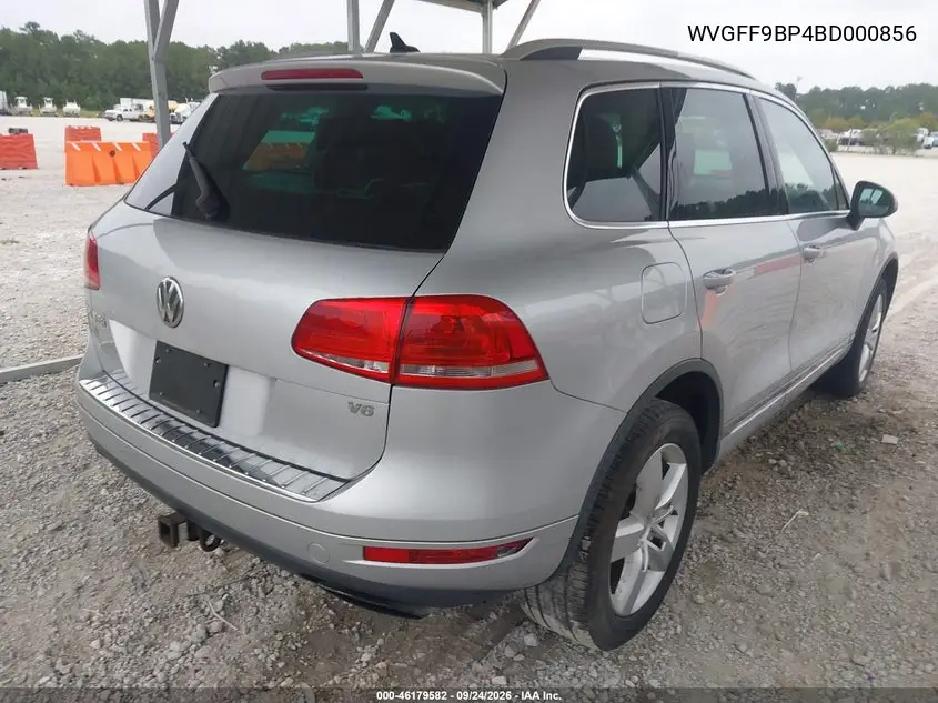 2011 VOLKSWAGEN TOUAREG VIN WVGFF9BP4BD000856 — фото 4