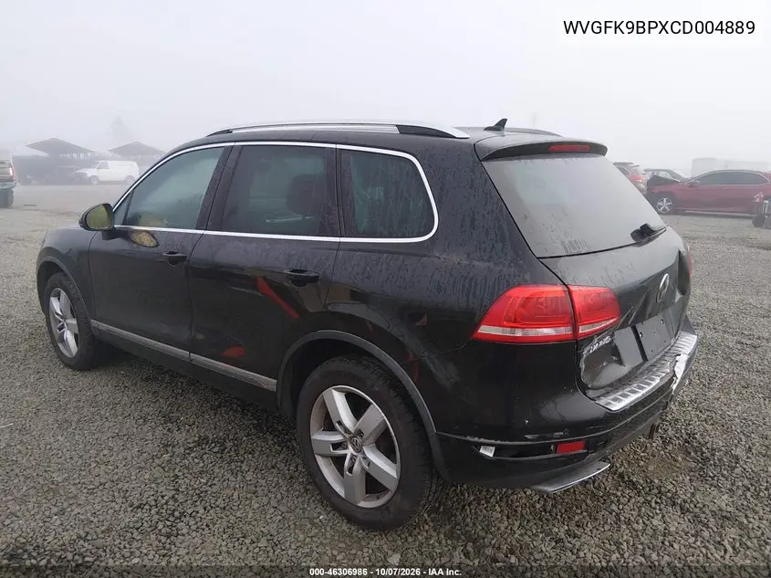 2012 VOLKSWAGEN TOUAREG VIN WVGFK9BPXCD004889 — фото 3