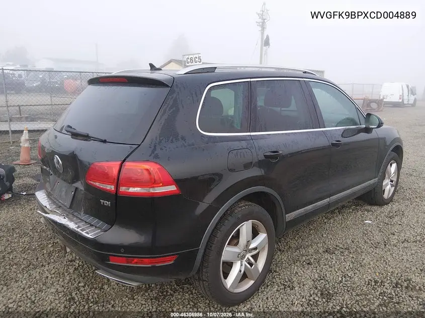 2012 VOLKSWAGEN TOUAREG VIN WVGFK9BPXCD004889 — фото 4