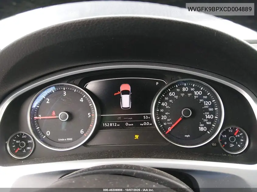 2012 VOLKSWAGEN TOUAREG VIN WVGFK9BPXCD004889 — фото 7