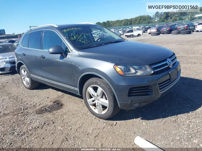 VOLKSWAGEN TOUAREG 2013, VIN WVGEF9BP5DD001562