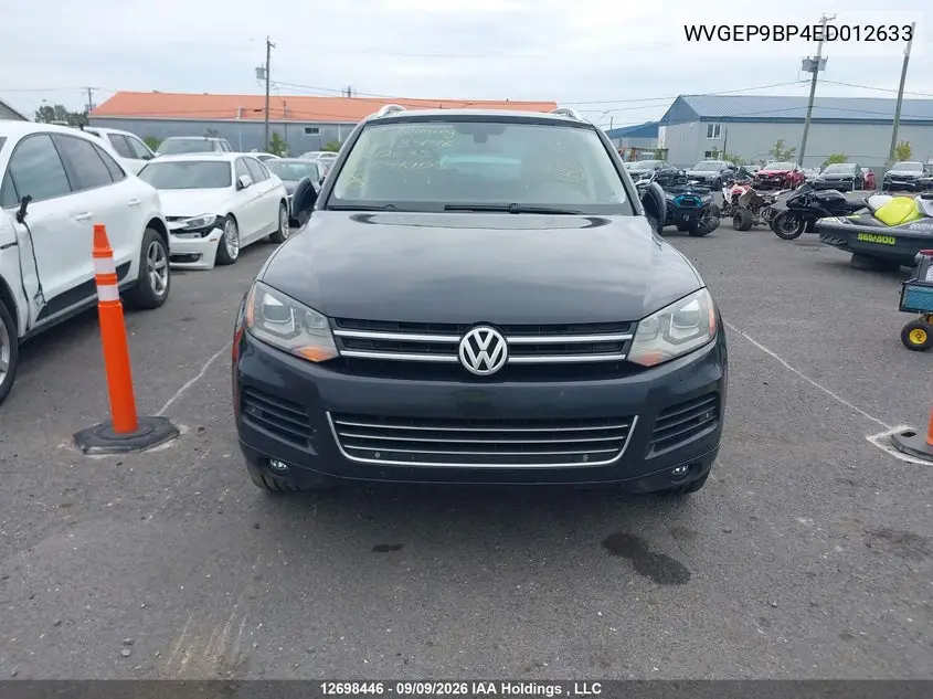 2014 VOLKSWAGEN TOUAREG VIN WVGEP9BP4ED012633 — фото 11
