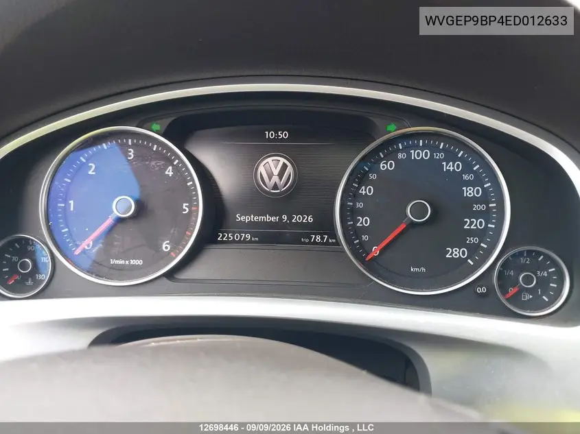 2014 VOLKSWAGEN TOUAREG VIN WVGEP9BP4ED012633 — фото 7
