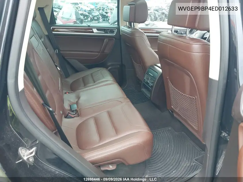 2014 VOLKSWAGEN TOUAREG VIN WVGEP9BP4ED012633 — фото 8