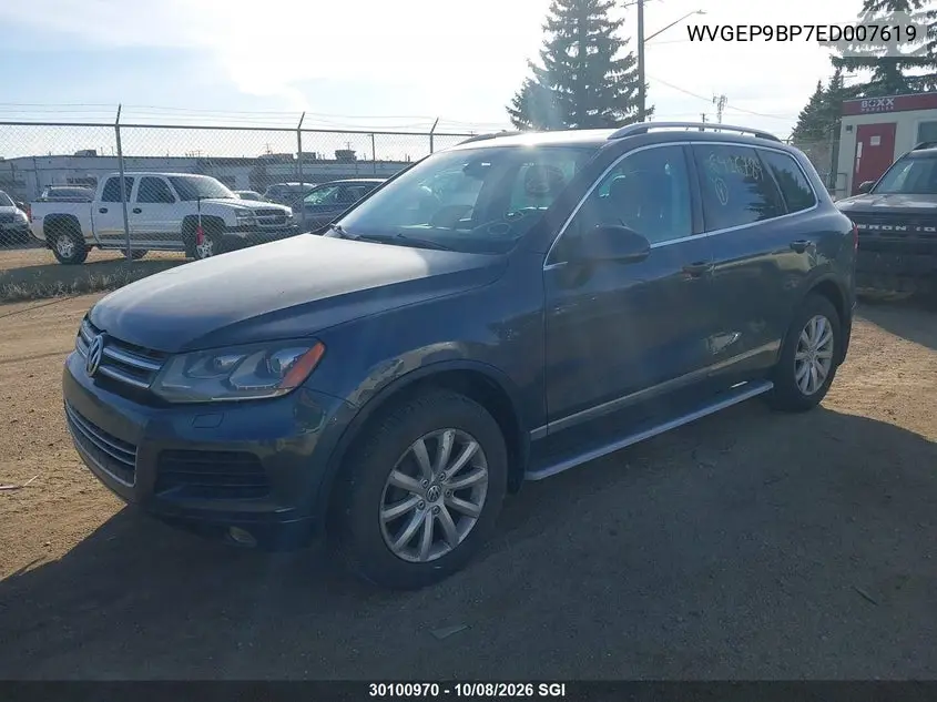 2014 VOLKSWAGEN TOUAREG VIN WVGEP9BP7ED007619 — фото 2