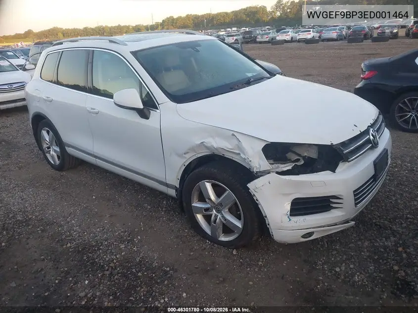VOLKSWAGEN TOUAREG 2014, VIN WVGEF9BP3ED001464