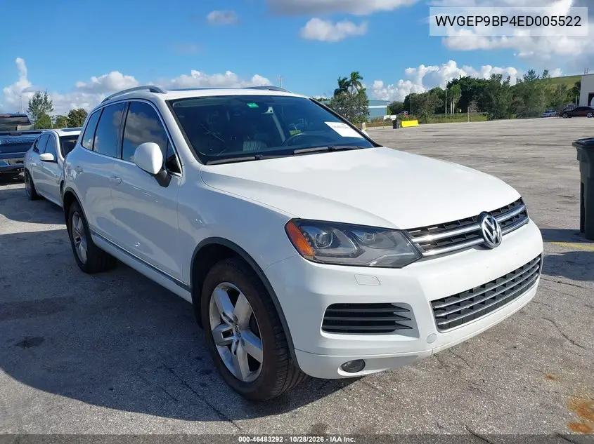 VOLKSWAGEN TOUAREG 2014, VIN WVGEP9BP4ED005522