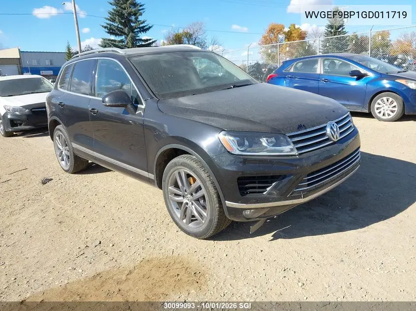 VOLKSWAGEN TOUAREG 2016, VIN WVGEF9BP1GD011719