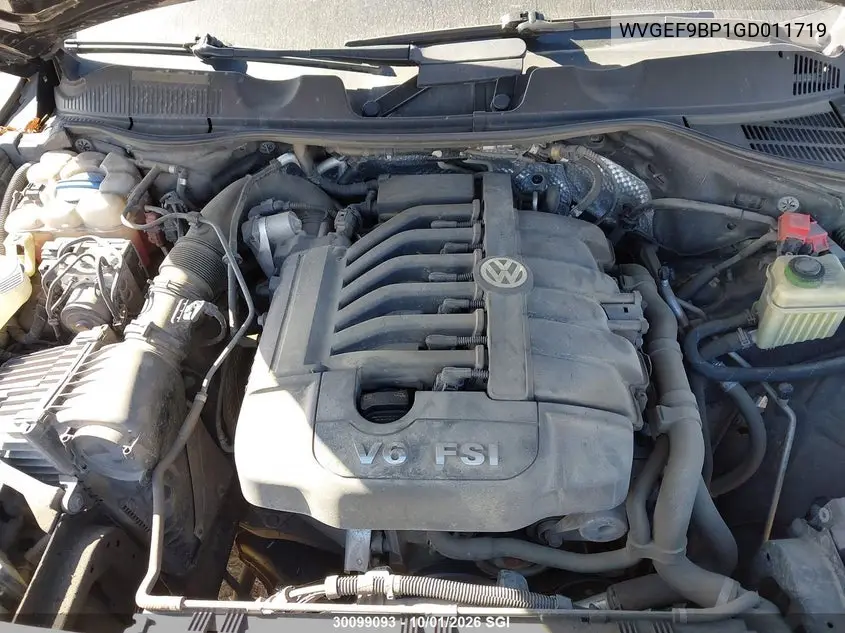 2016 VOLKSWAGEN TOUAREG VIN WVGEF9BP1GD011719 — фото 10