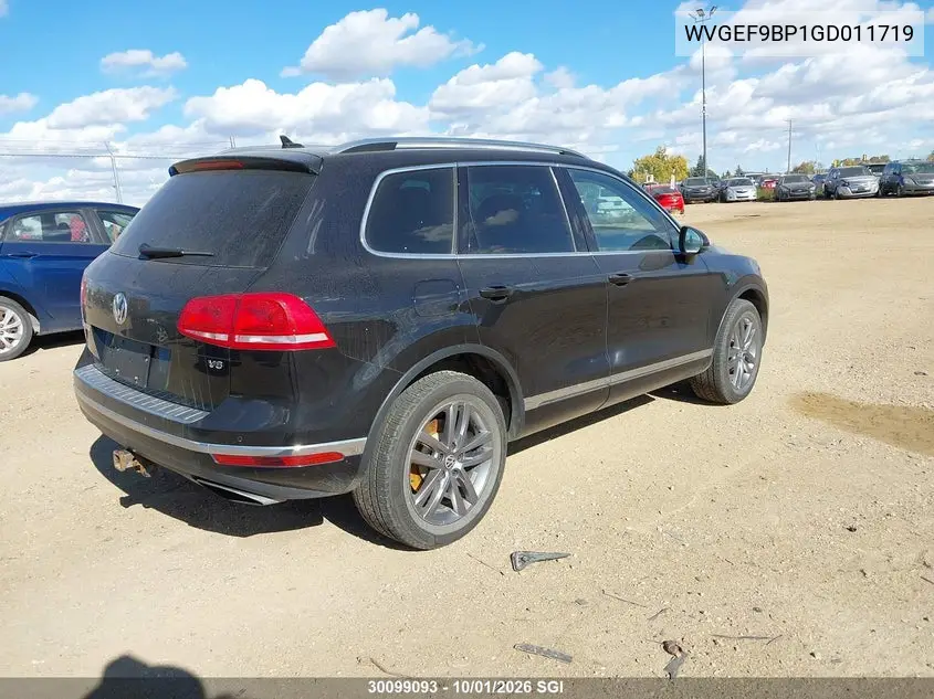2016 VOLKSWAGEN TOUAREG VIN WVGEF9BP1GD011719 — фото 4