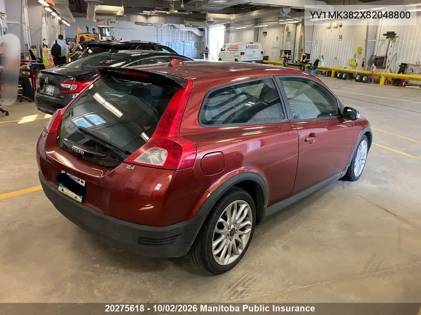 2008 VOLVO C30 VIN YV1MK382X82048800 — фото 4