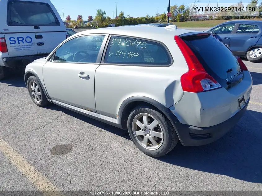 2009 VOLVO C30 VIN YV1MK382292144180 — фото 3