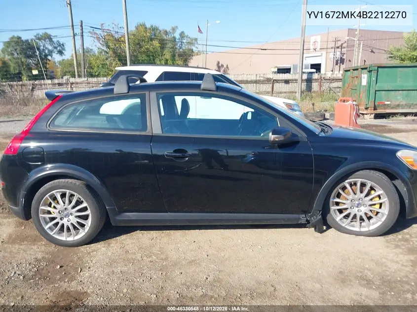 2011 VOLVO C30 VIN YV1672MK4B2212270 — фото 13