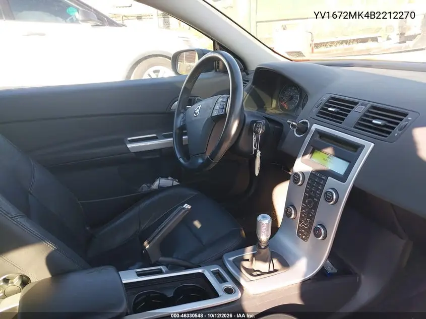 2011 VOLVO C30 VIN YV1672MK4B2212270 — фото 5