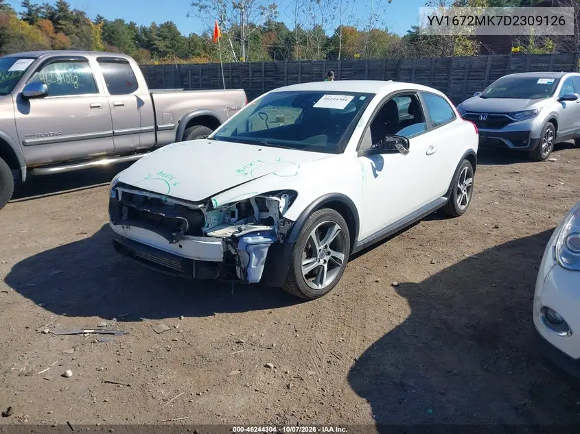 2013 VOLVO C30 VIN YV1672MK7D2309126 — фото 2