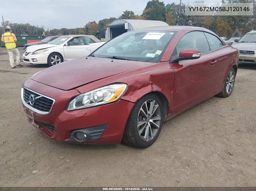 2011 VOLVO C70 VIN YV1672MC5BJ120146 — фото 2