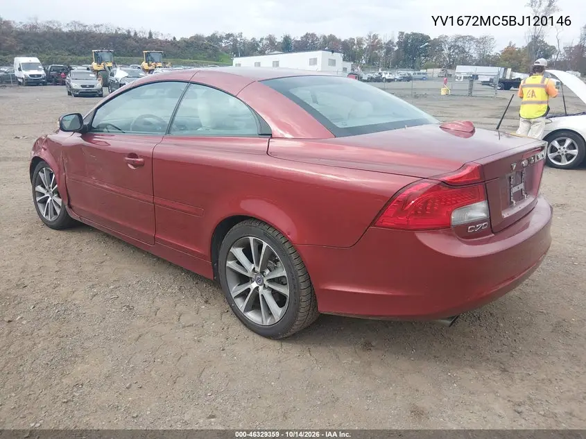 2011 VOLVO C70 VIN YV1672MC5BJ120146 — фото 3