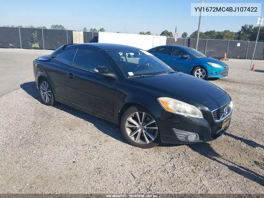 VOLVO C70 2011, VIN YV1672MC4BJ107422