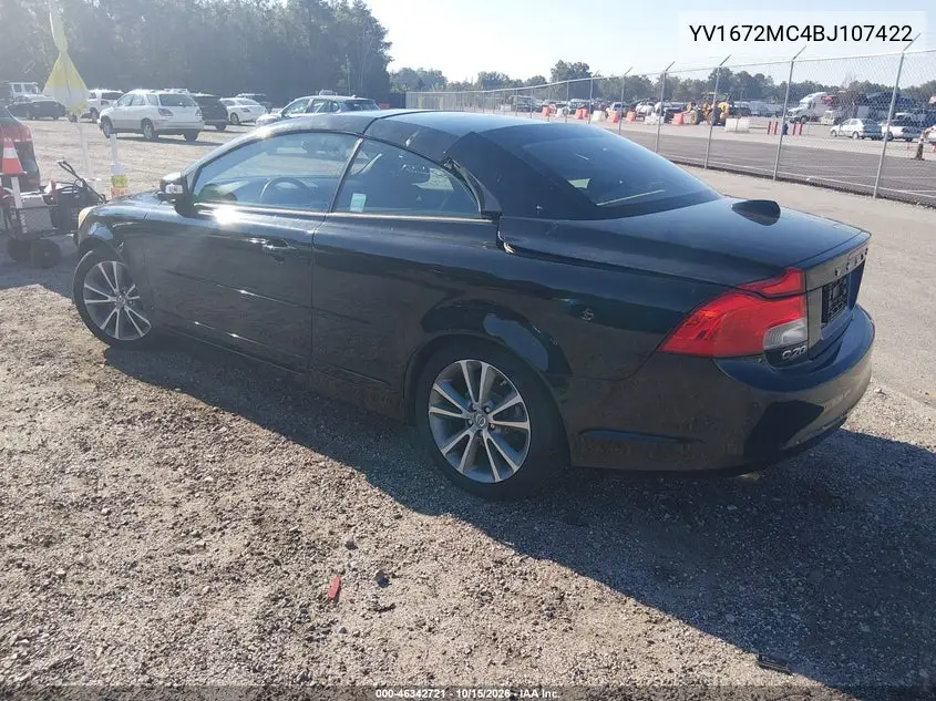 2011 VOLVO C70 VIN YV1672MC4BJ107422 — фото 3