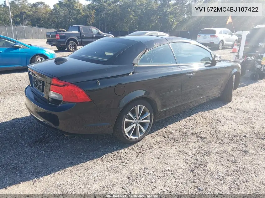2011 VOLVO C70 VIN YV1672MC4BJ107422 — фото 4