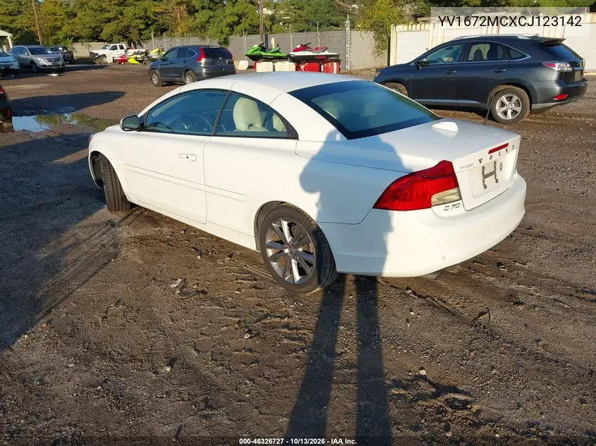 2012 VOLVO C70 VIN YV1672MCXCJ123142 — фото 3