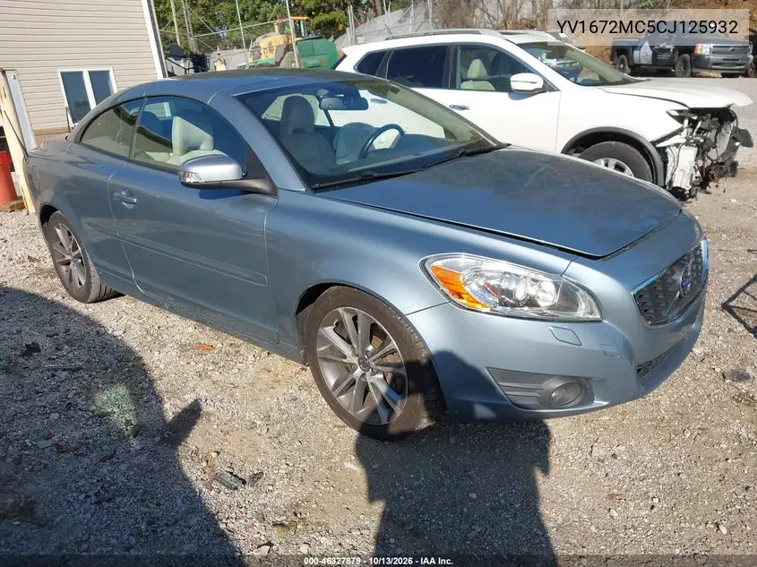 VOLVO C70 2012, VIN YV1672MC5CJ125932
