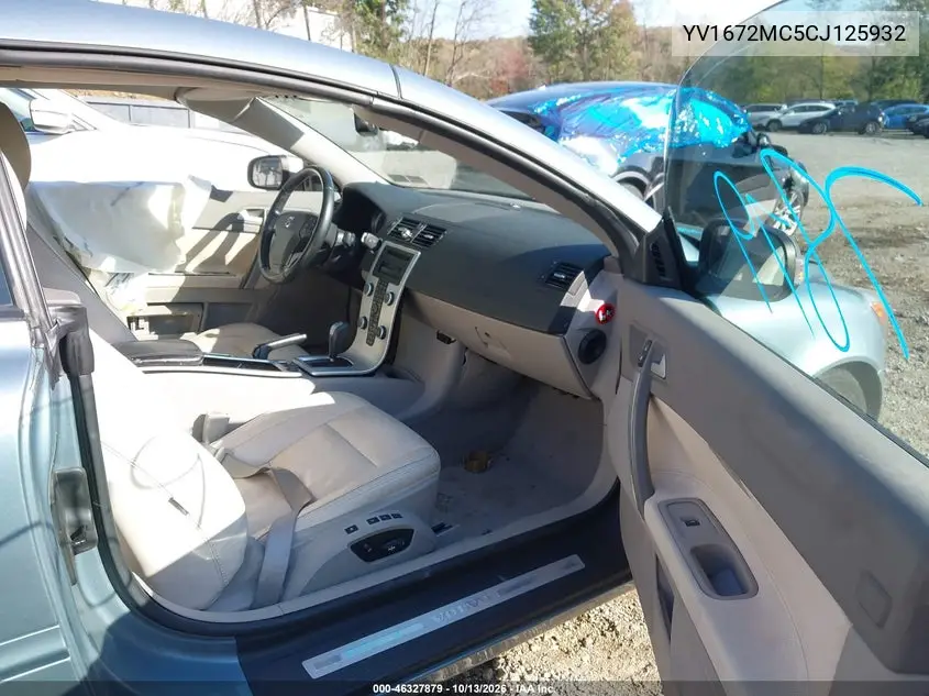 2012 VOLVO C70 VIN YV1672MC5CJ125932 — фото 5