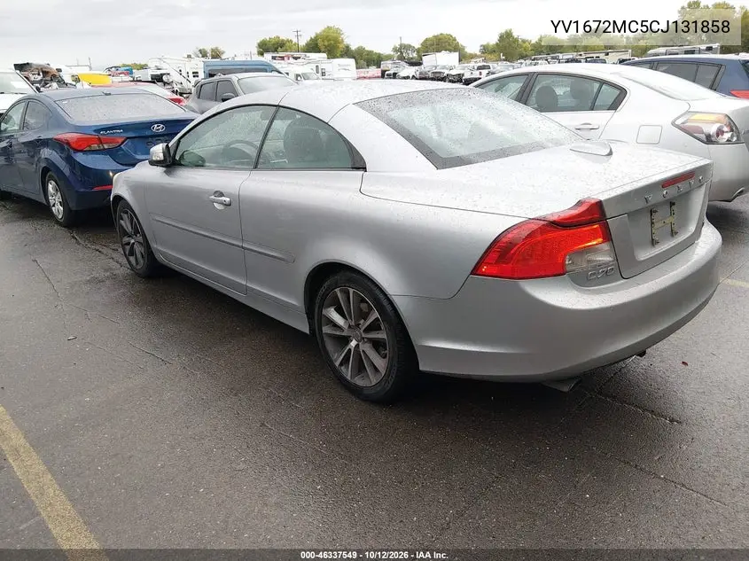 2012 VOLVO C70 VIN YV1672MC5CJ131858 — фото 3