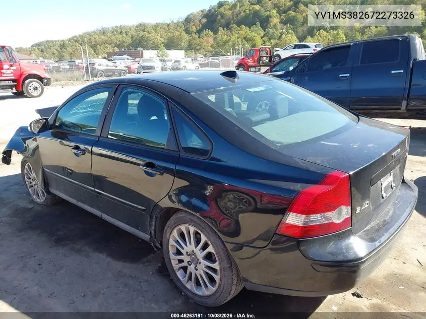 2007 VOLVO S40 VIN YV1MS382672273326 — фото 3