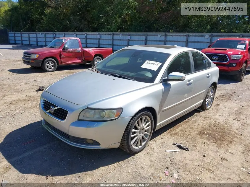 2009 VOLVO S40 VIN YV1MS390992447695 — фото 2