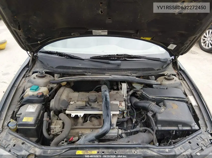 2003 VOLVO S60 VIN YV1RS58D632272450 — фото 10