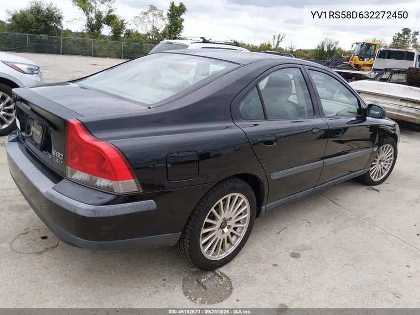 2003 VOLVO S60 VIN YV1RS58D632272450 — фото 4