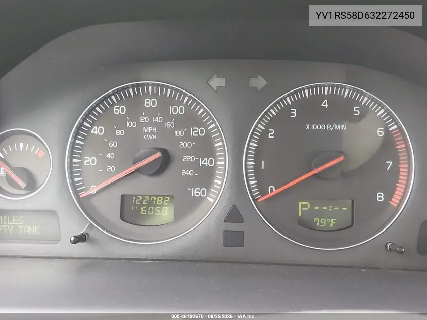 2003 VOLVO S60 VIN YV1RS58D632272450 — фото 7