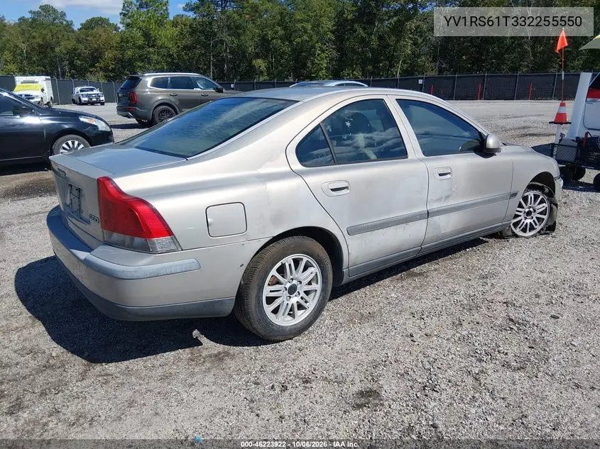 2003 VOLVO S60 VIN YV1RS61T332255550 — фото 4