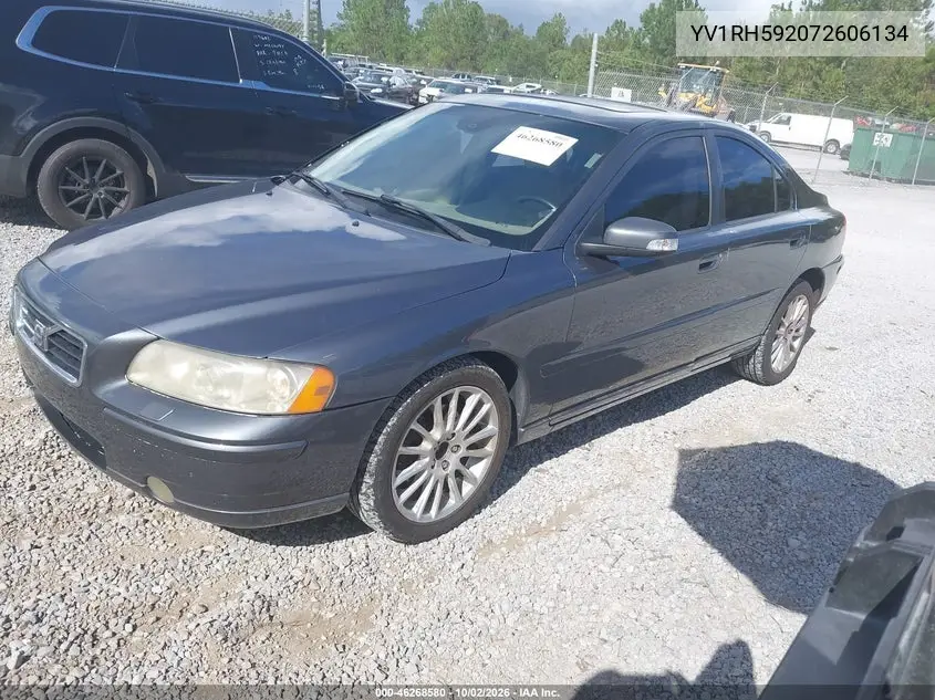 2007 VOLVO S60 VIN YV1RH592072606134 — фото 2