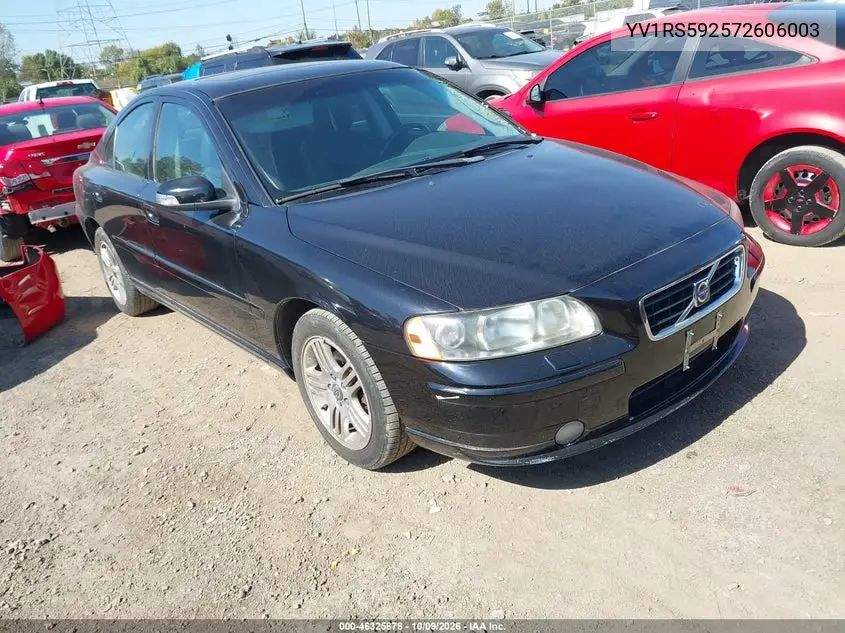 VOLVO S60 2007, VIN YV1RS592572606003