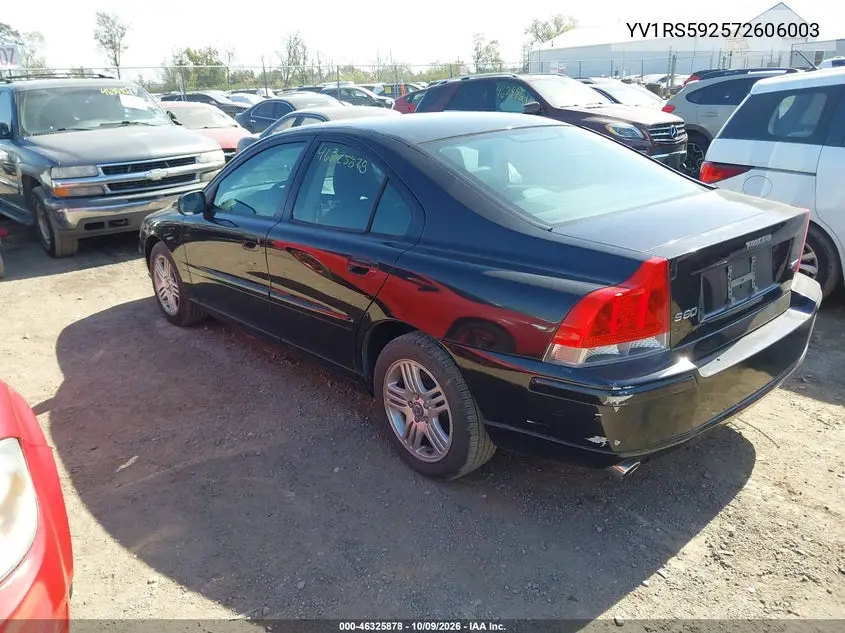 2007 VOLVO S60 VIN YV1RS592572606003 — фото 3