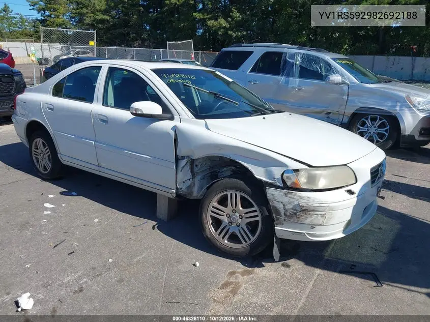 VOLVO S60 2008, VIN YV1RS592982692188