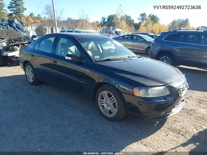 VOLVO S60 2009, VIN YV1RS592492723638