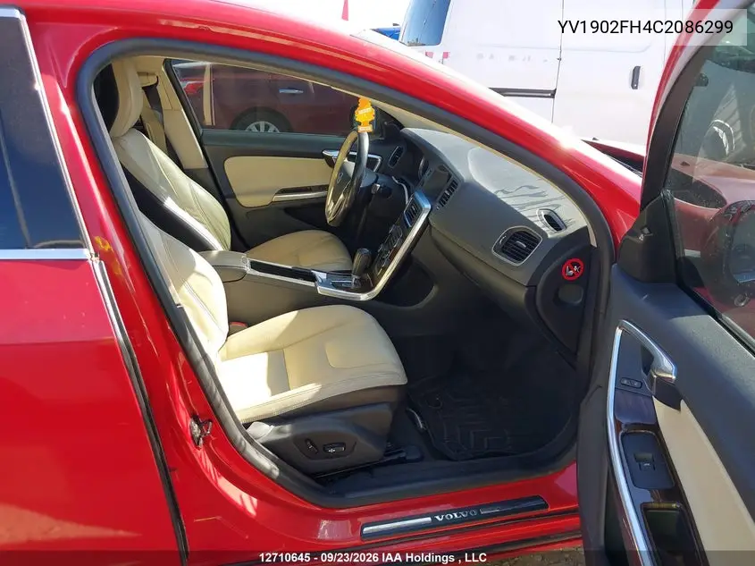 2012 VOLVO S60 VIN YV1902FH4C2086299 — фото 5