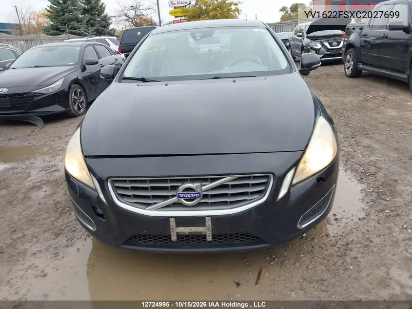 2012 VOLVO S60 VIN YV1622FSXC2027699 — фото 12