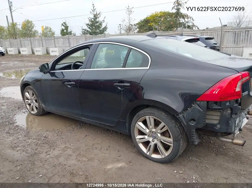 2012 VOLVO S60 VIN YV1622FSXC2027699 — фото 14
