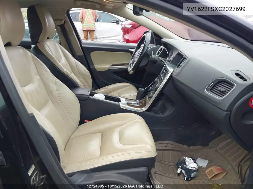 2012 VOLVO S60 VIN YV1622FSXC2027699 — фото 5
