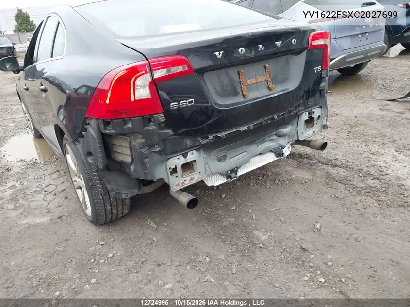 2012 VOLVO S60 VIN YV1622FSXC2027699 — фото 6