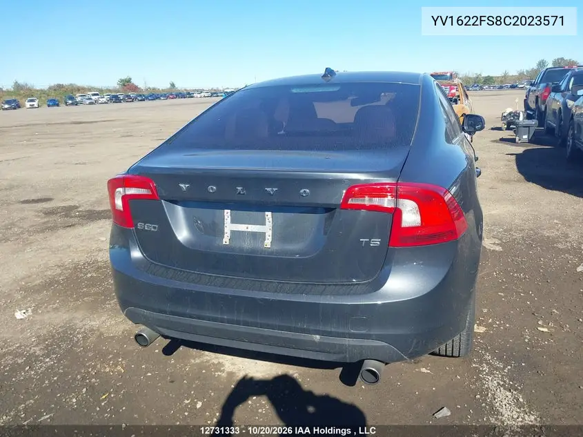 2012 VOLVO S60 VIN YV1622FS8C2023571 — фото 16