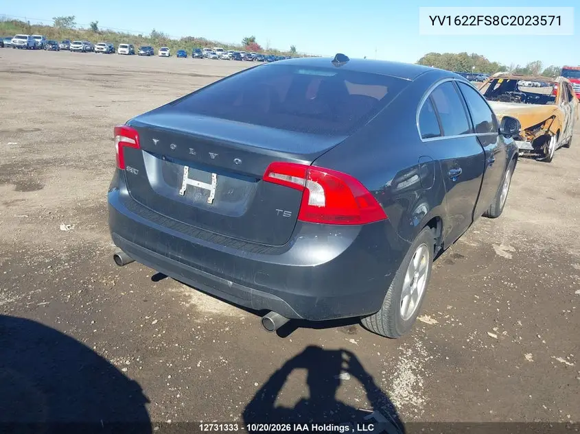 2012 VOLVO S60 VIN YV1622FS8C2023571 — фото 4