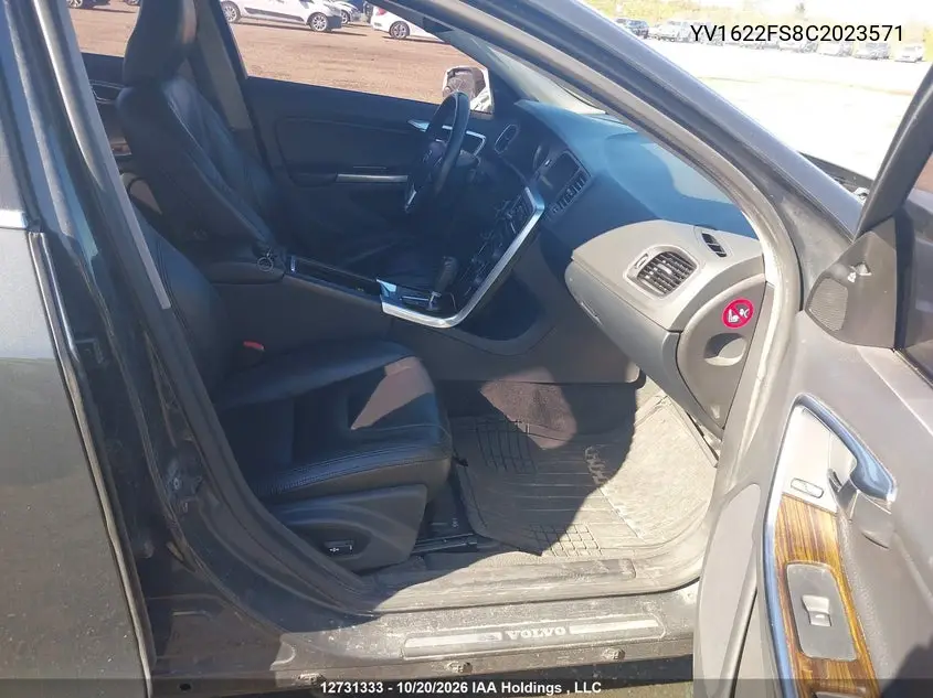 2012 VOLVO S60 VIN YV1622FS8C2023571 — фото 5